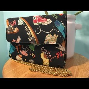 Vintage RARE Nicole Miller Crossbody Silk Purse